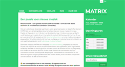 Desktop Screenshot of matrix-new-music.be